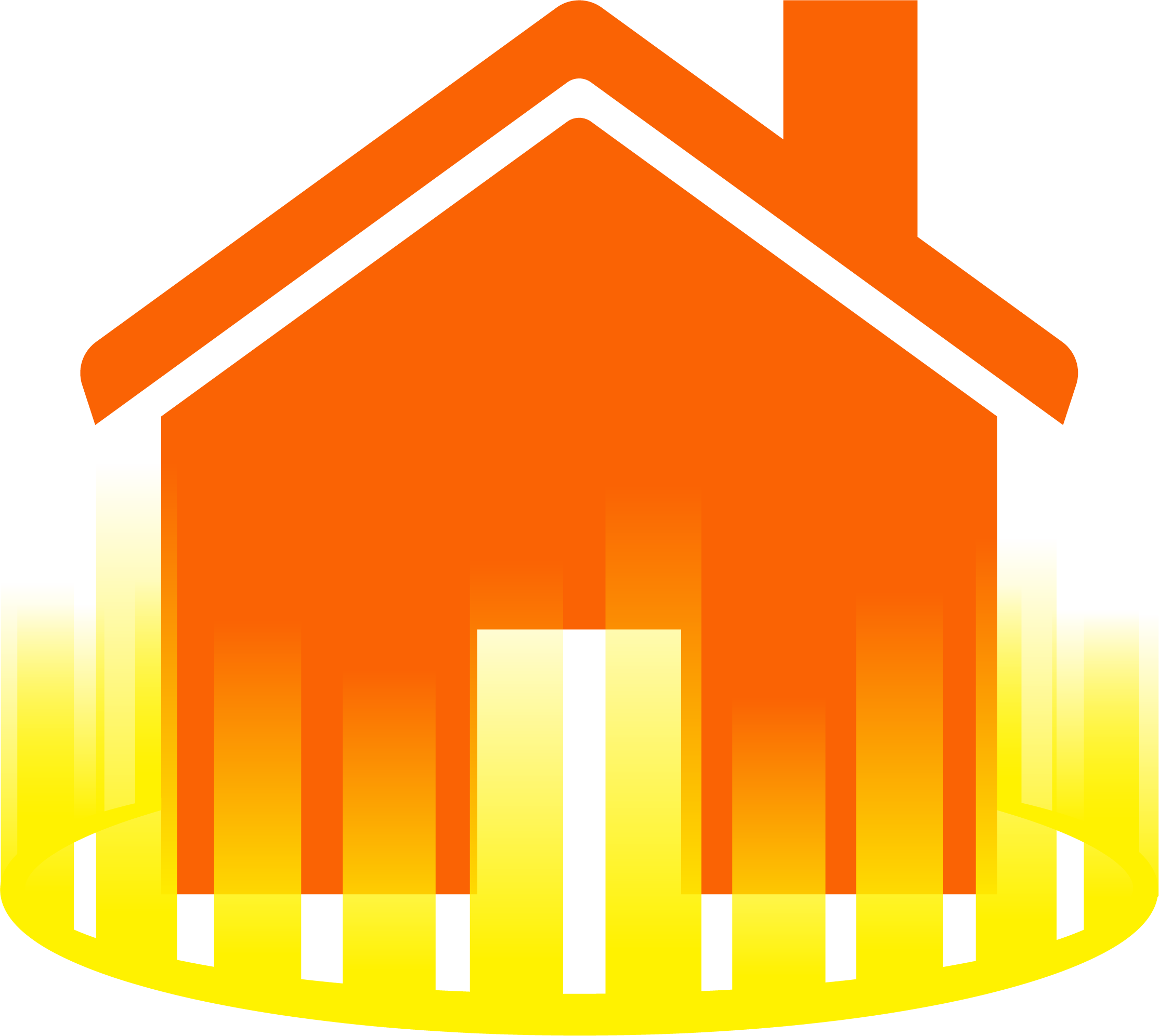 home barrier icon [orange]